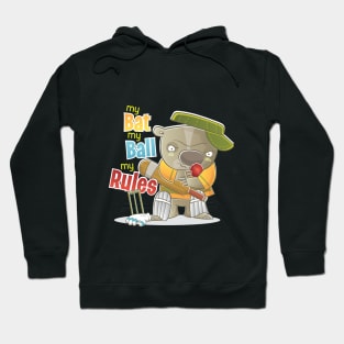 My Bat My Ball My Rules Cricket Design Australia Hoodie